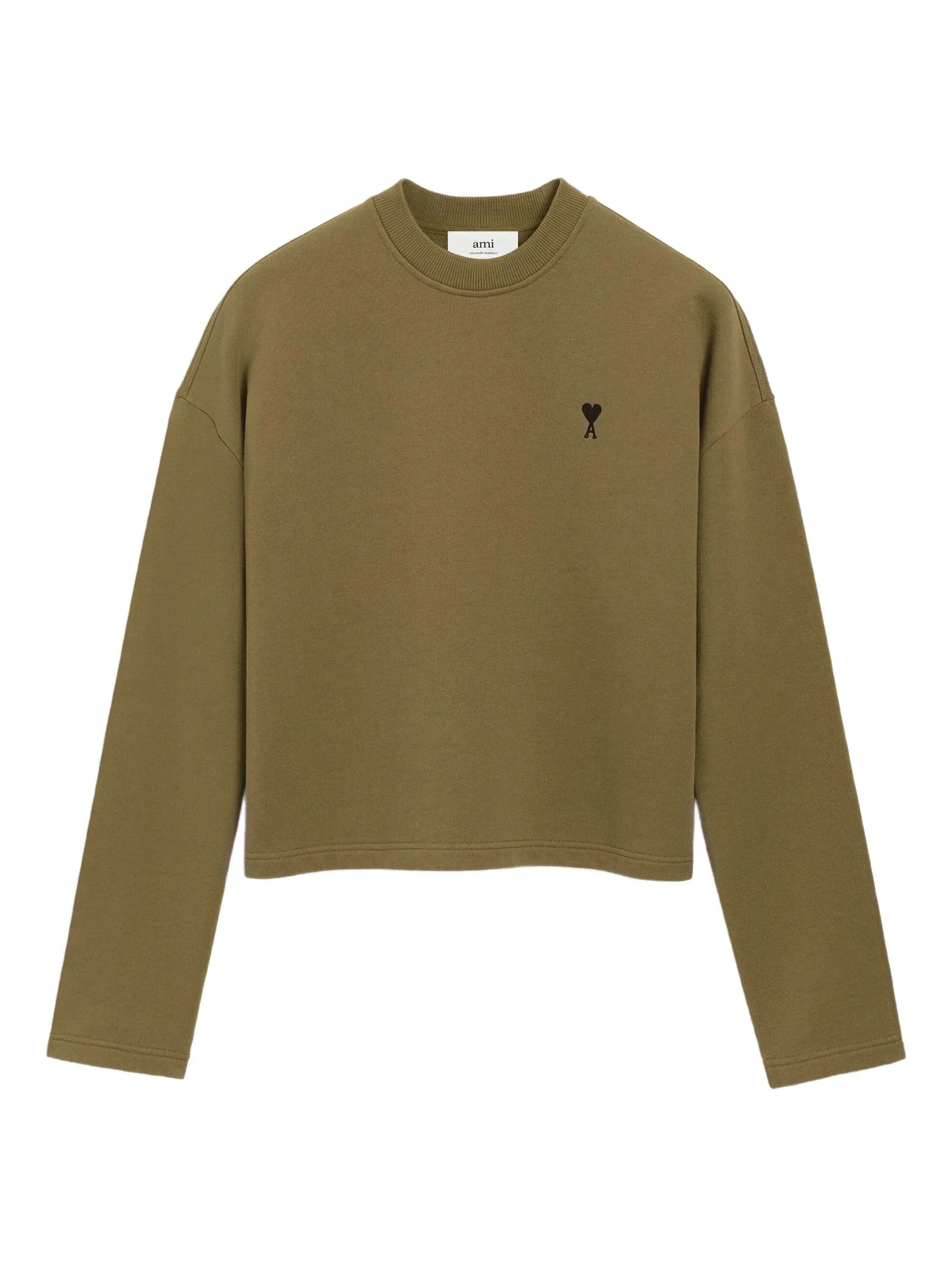 

Свитер с монограммой Ami de Coeur Ami Paris, зеленый