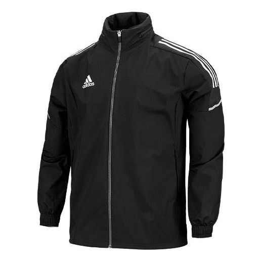 

Куртка con21 aw jkt soccer/football sports hooded jacket black Adidas, черный