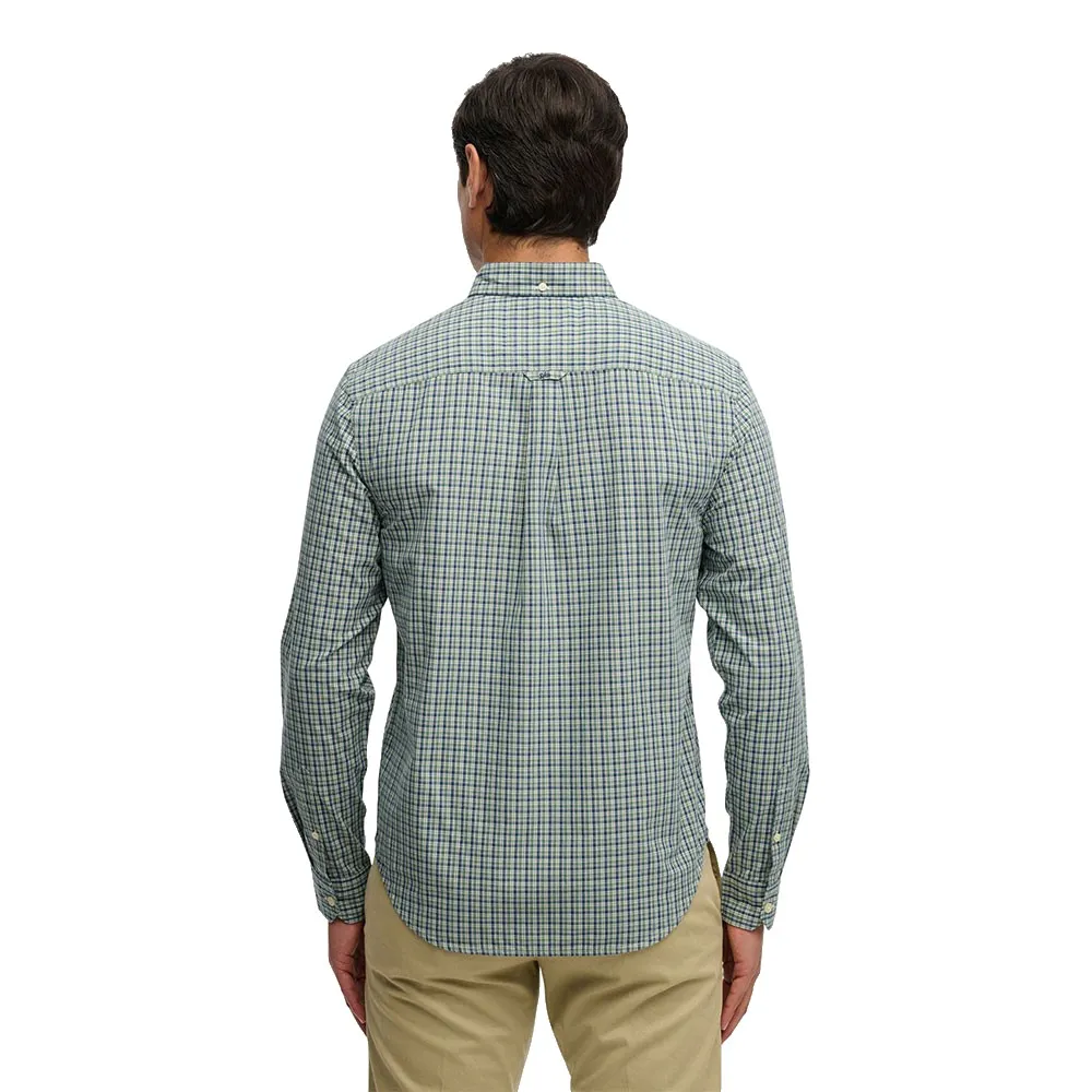 Рубашка с длинным рукавом Superdry Preppy Poplin, зеленый — фото 2