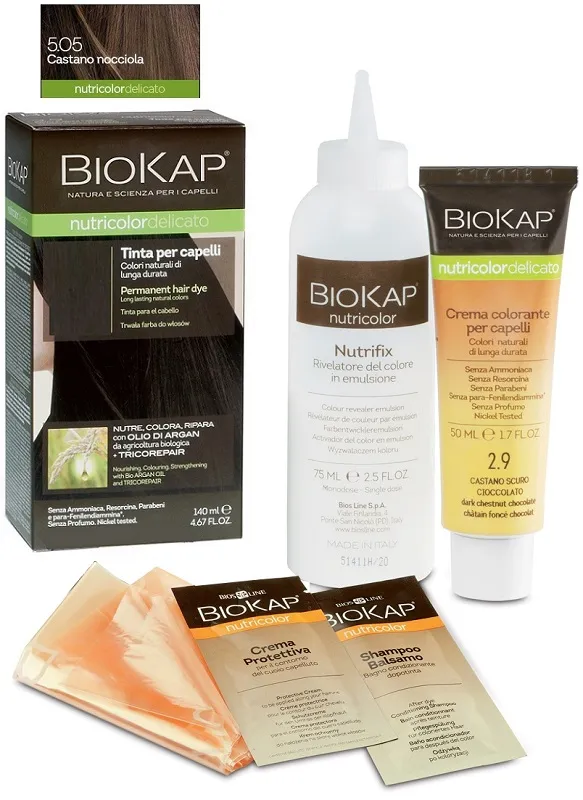 

Краска для волос Biokap Nutricolor Delicato 5.05 Фундук-коричневый
