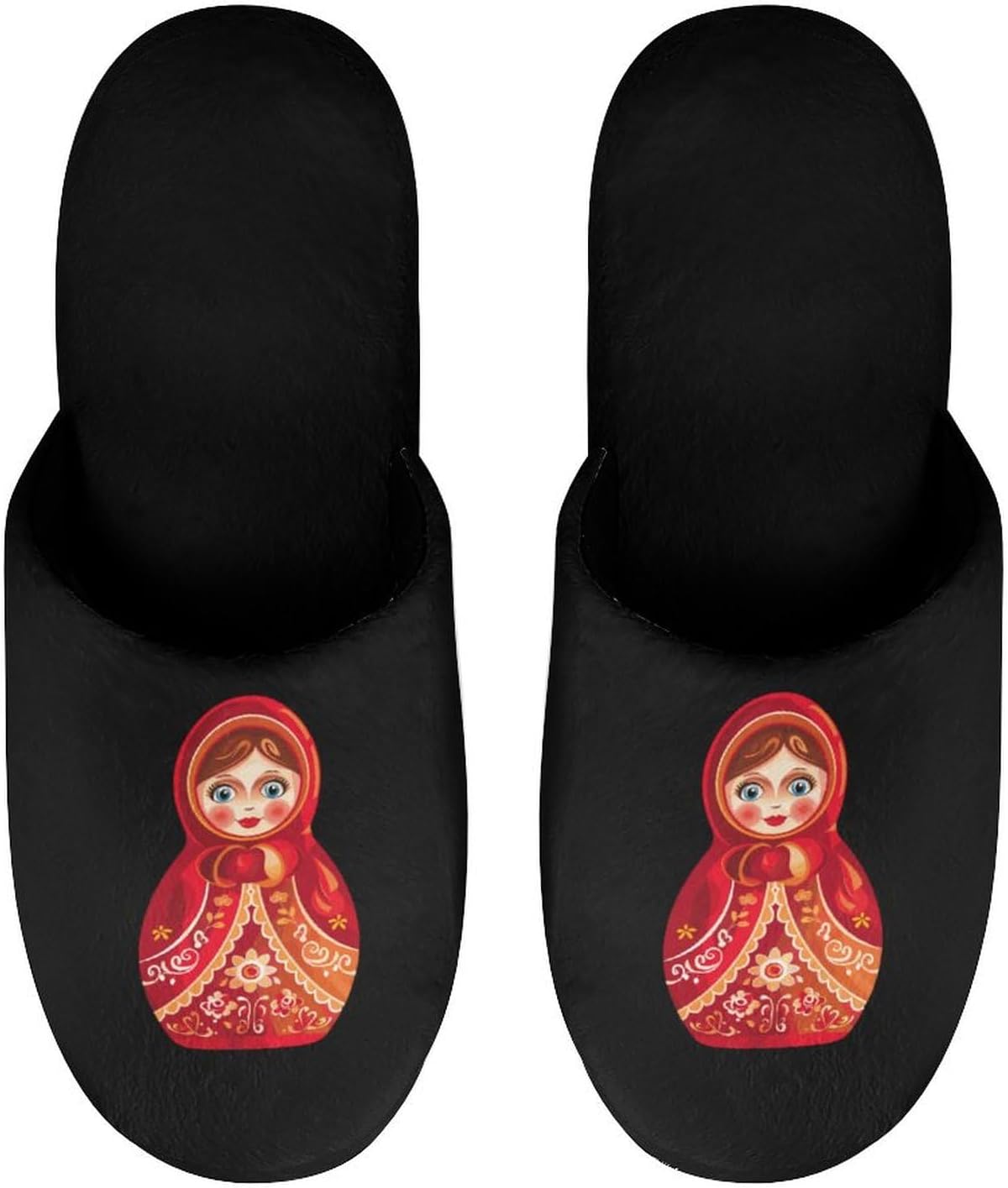 Мужские хлопковые тапочки Russian Doll, домашние тапочки на мягкой подошве с резиновой подошвой, теплые домашние шлепанцы Generic, Style — фото 4