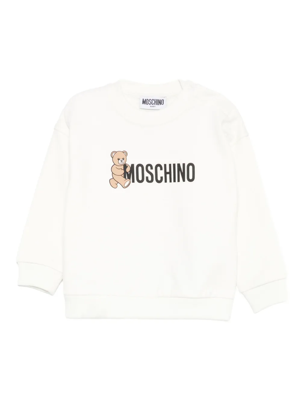 

Толстовка с плюшевым мишкой Moschino Kids, белый