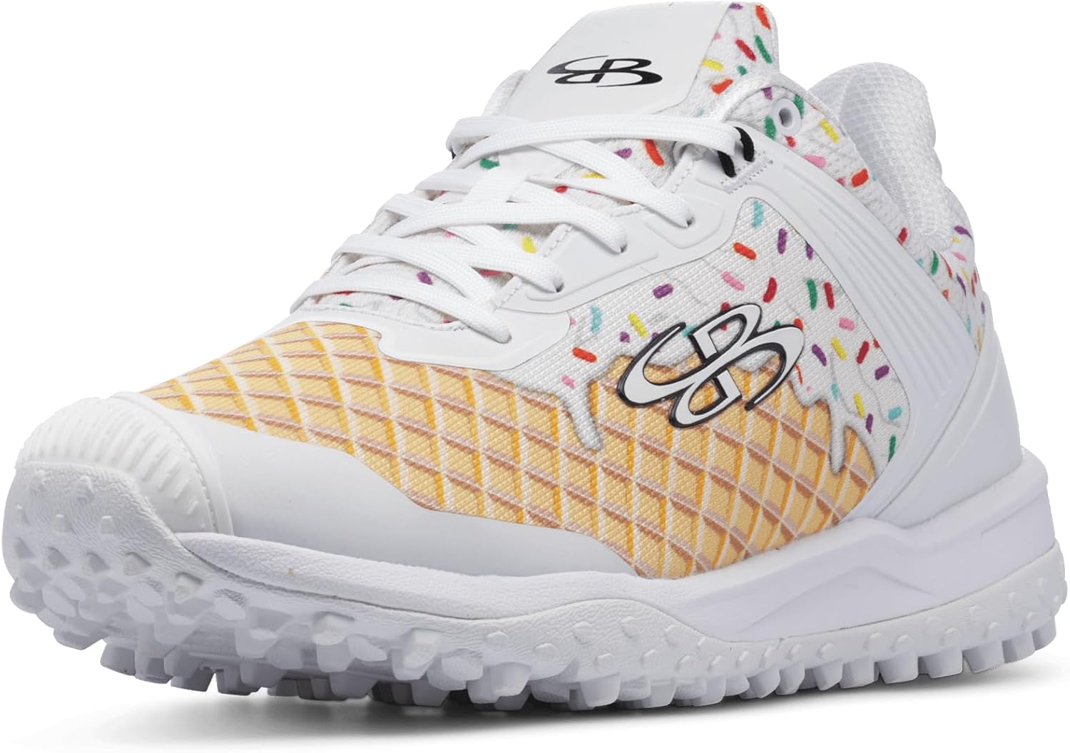 

Женские футбольные бутсы Boombah Viper для искусственного покрытия - носок для подачи 'Мороженое' - несколько вариантов цветов - несколько размеров, белый/золотой/кремовый