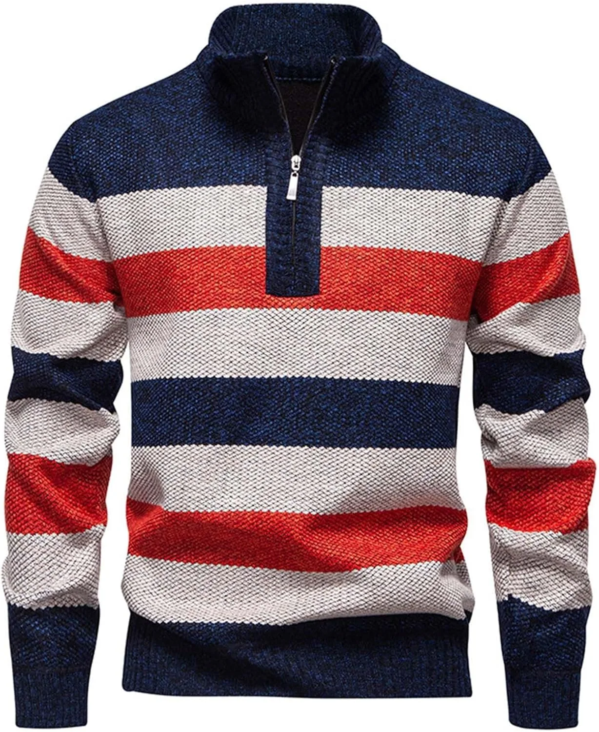 

Мужской свитер с косой вязкой