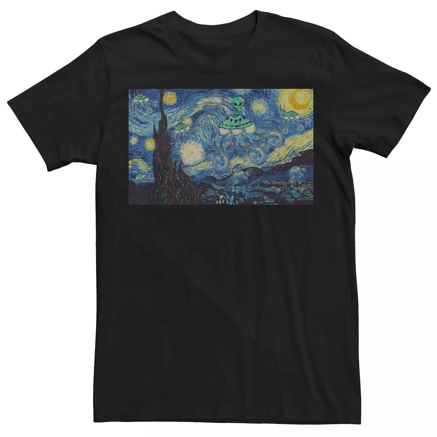 

Мужская футболка Alien UFOs Starry Night Licensed Character