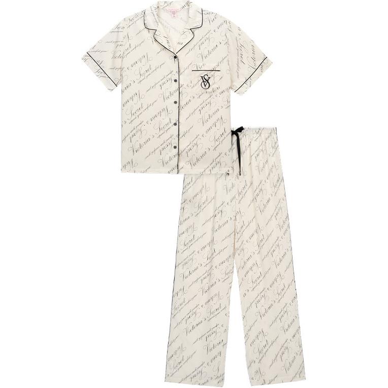 

Victoria's Secret Женский пижамный комплект Black Letter