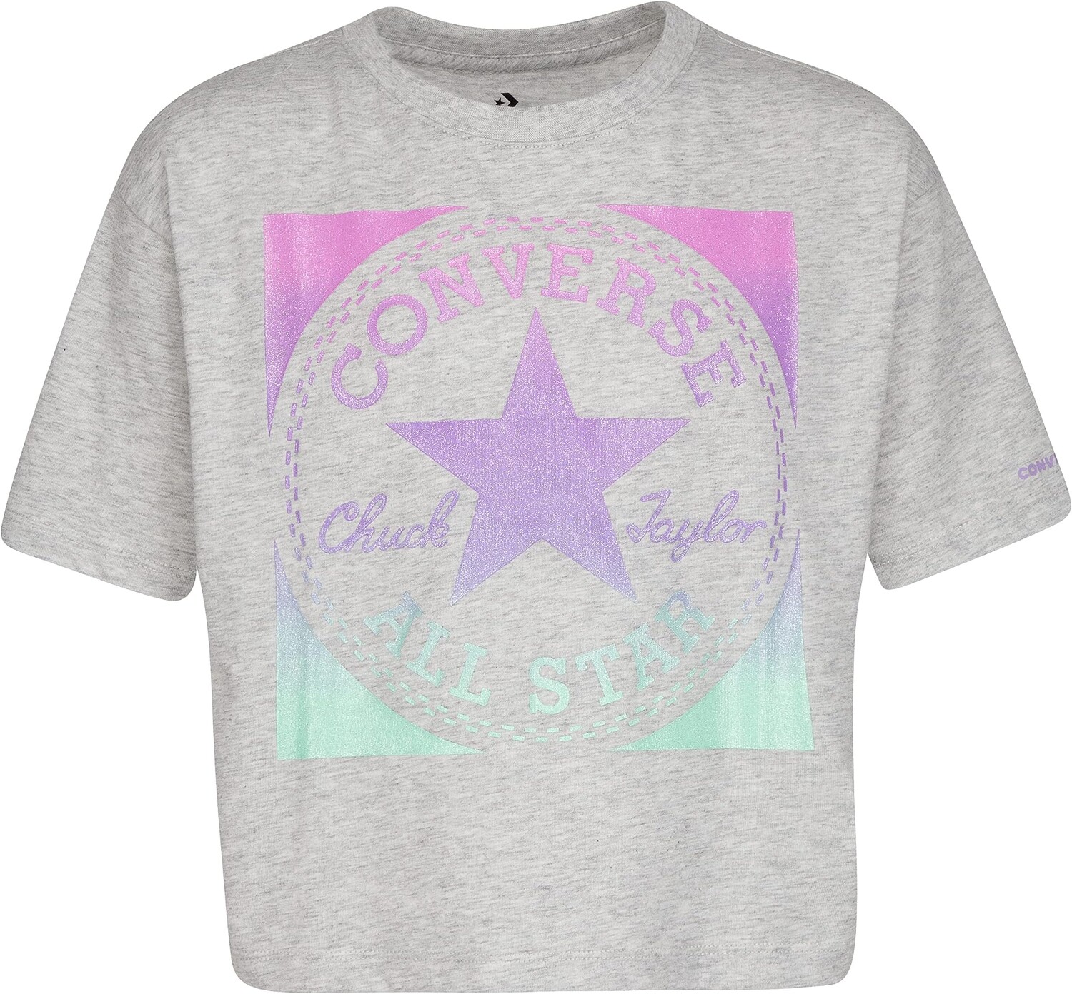 

Футболка Converse Chuck Patch Boxy Fit T-Shirt, цвет Lunar Rock Heather