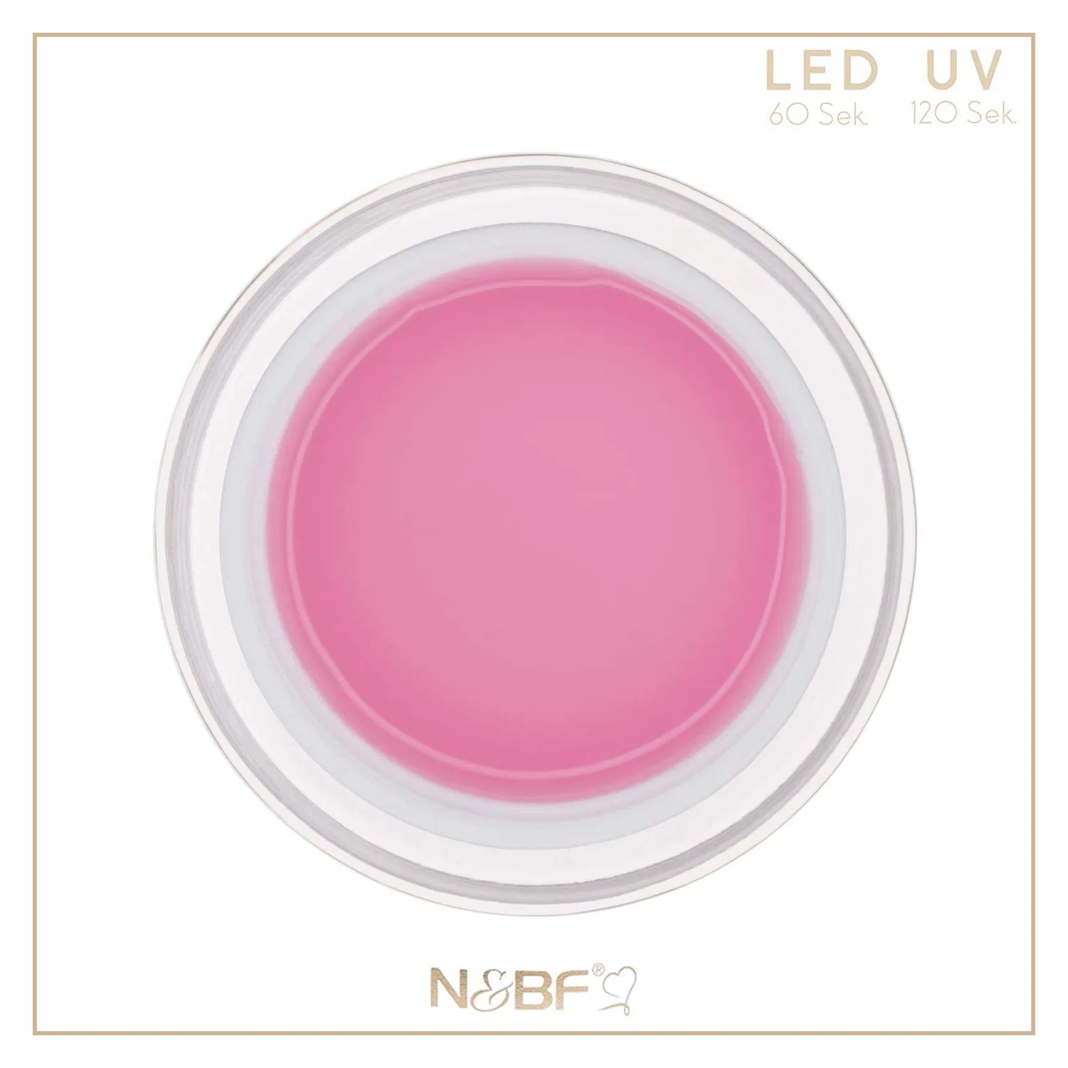 Однофазный УФ/LED гель «Comfort Line Rose» от N&BF Nails Factory — фото 2