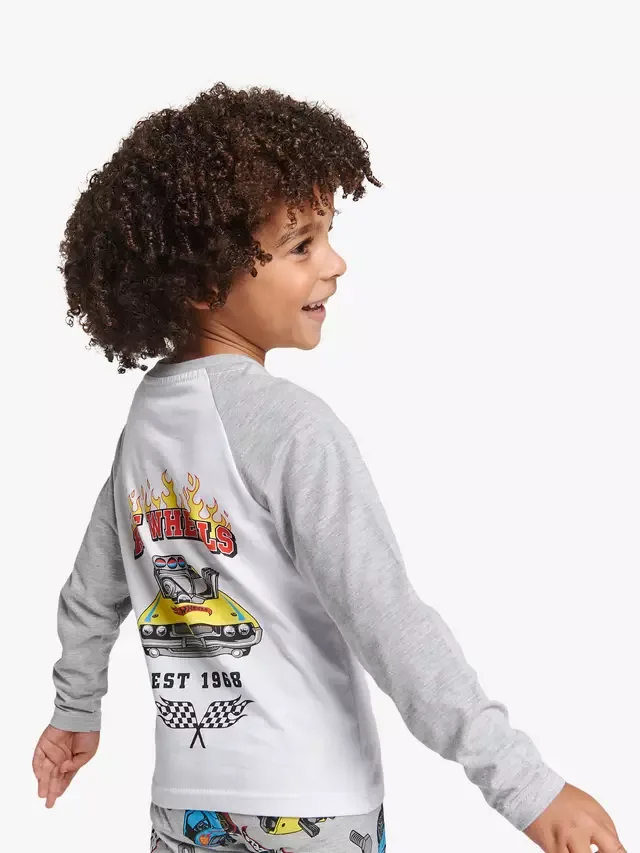 Детская пижама Hot Wheels, разноцветная Brand Threads — фото 2