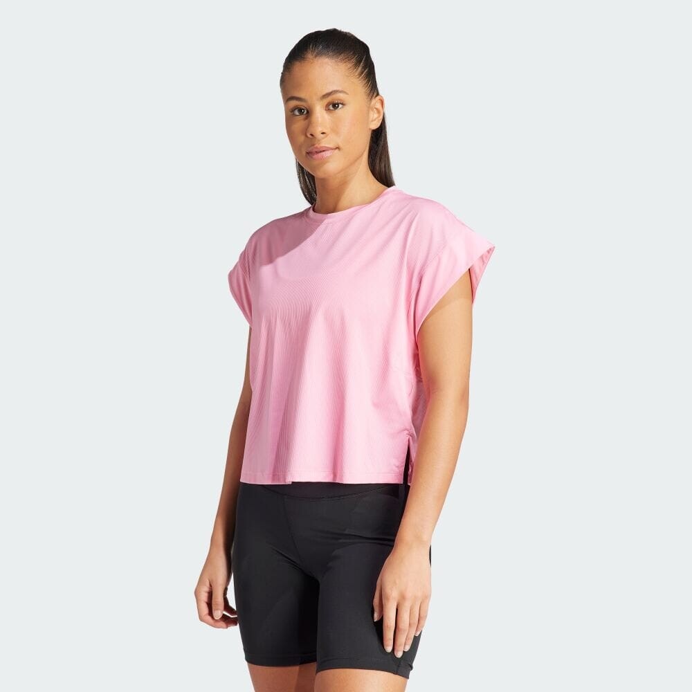 

Футболка Adidas Studio T-shirt, цвет Bliss Pink/Grey Two