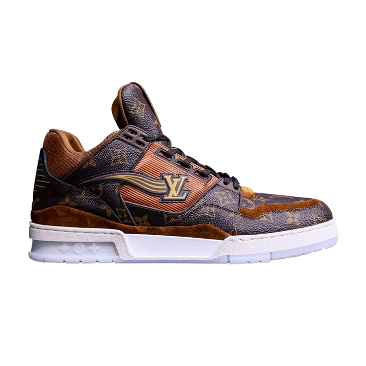 

Кроссовки Louis Vuitton Trainer Low, коричневый