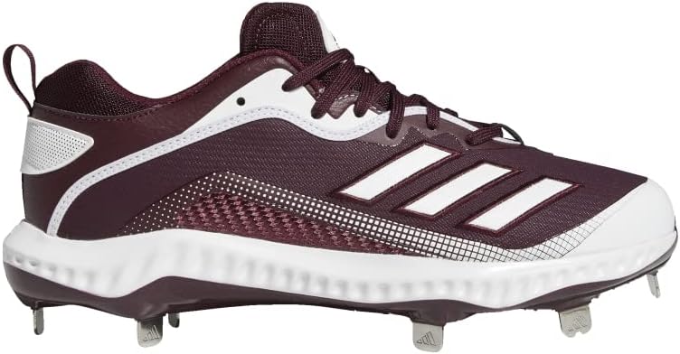 Мужские бейсбольные кроссовки Adidas FV9348, бордовый/белый — фото 2