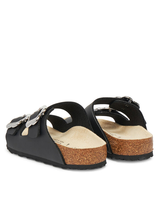 Шлепанцы Arizona Flower Buckle Kids 1029844 S Birkenstock, черный — фото 3