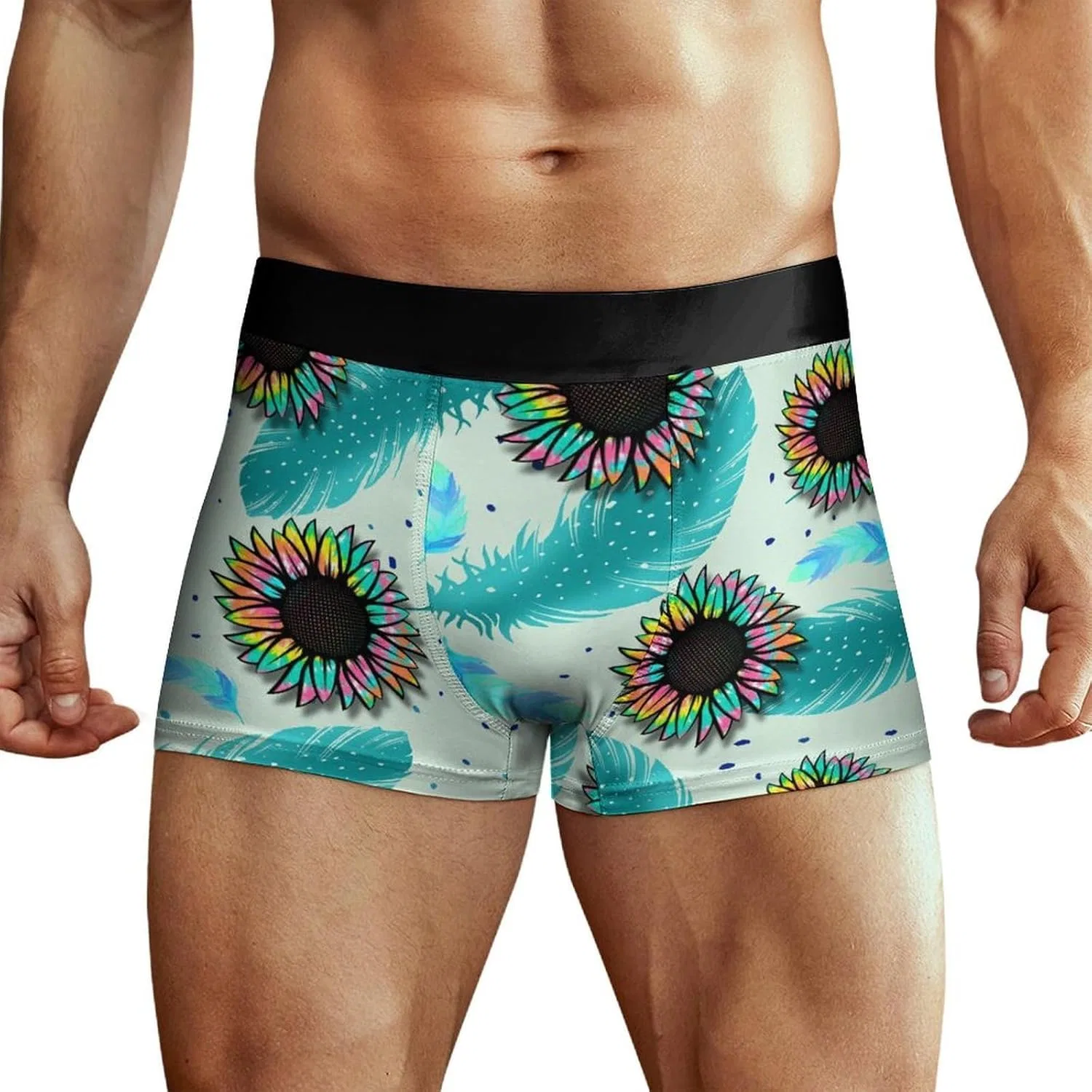 Боксеры принт Tie Dye Flowers, цвет Tie Dye Flowers