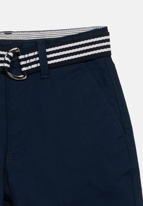 Основной фирменный пояс, свободные шорты-чиносы Tommy Hilfiger, Dark Night Navy — фото 4