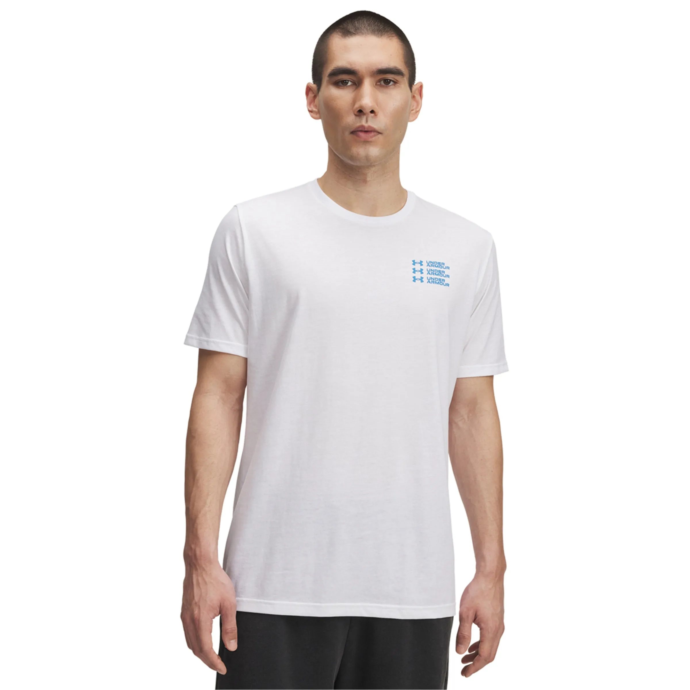 

Футболка мужская UA Triple Stack LC Logo SS Under Armour, белый