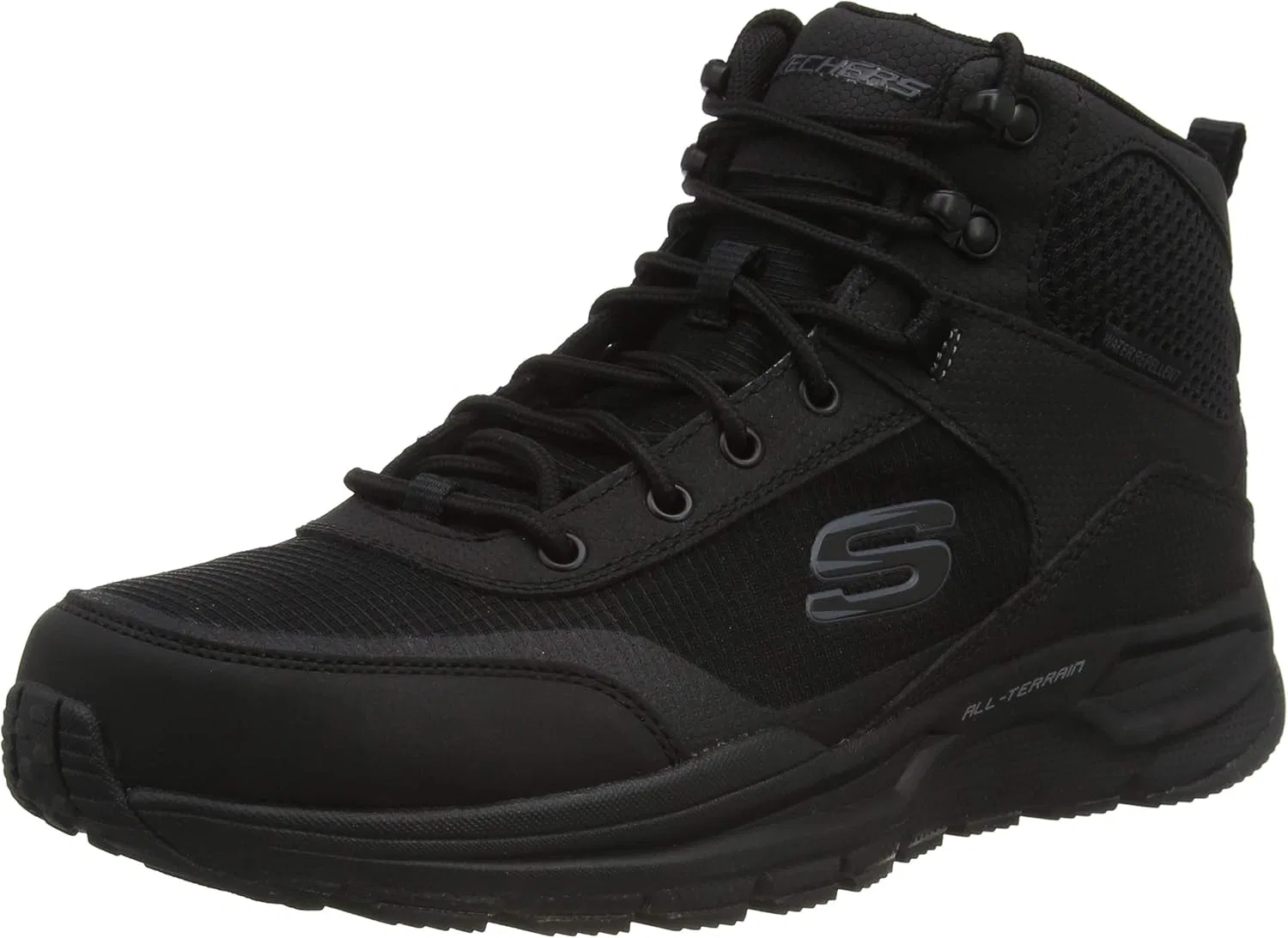 Трекинговые ботинки Skechers Escape Plan 2.0 Woorock Black с водоотталкивающим покрытием — фото 3