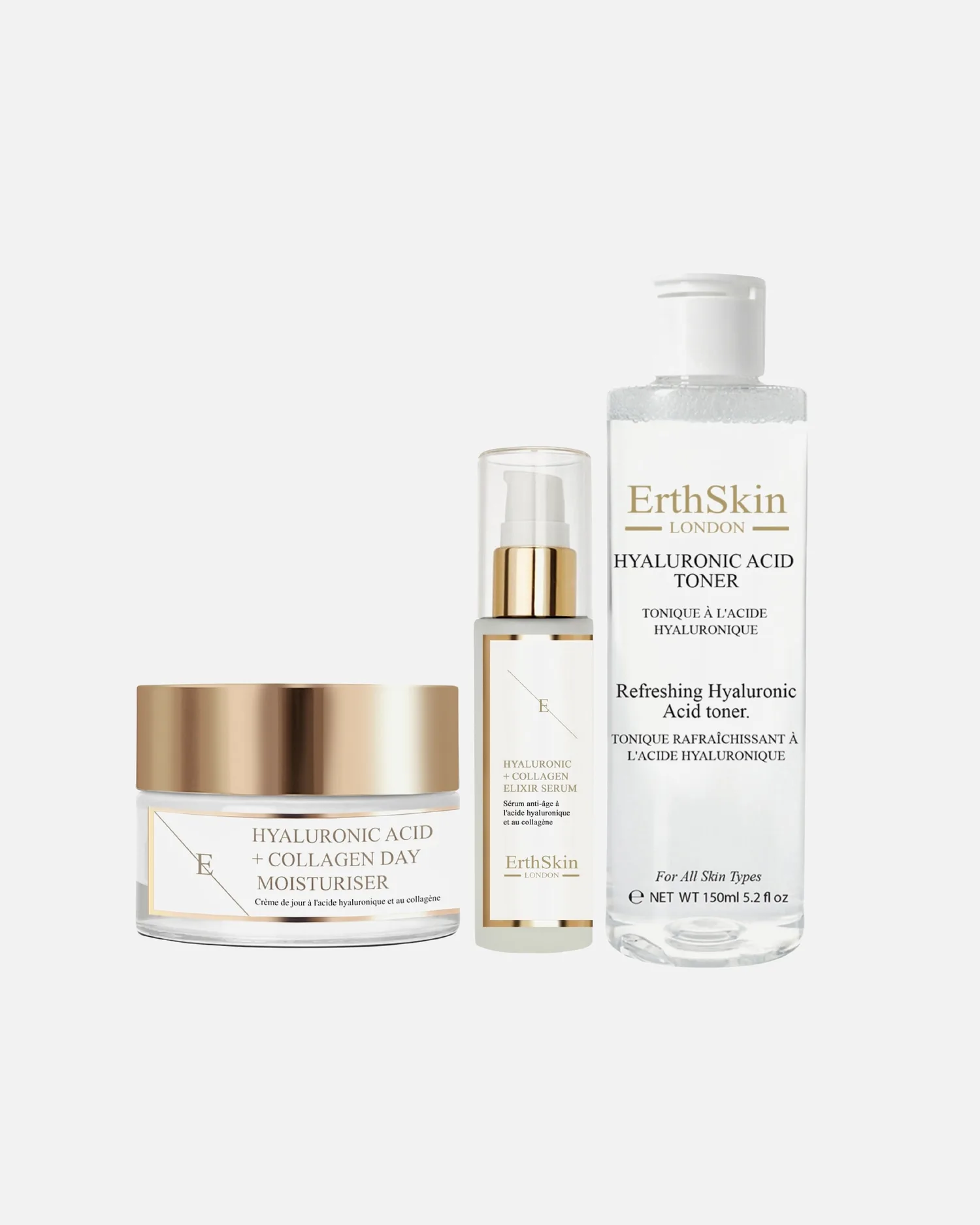 Набор ErthSkin London — Для ухода за лицом Hydra Glow - три средства по уходу за кожей. , 1 шт, 150 мл
