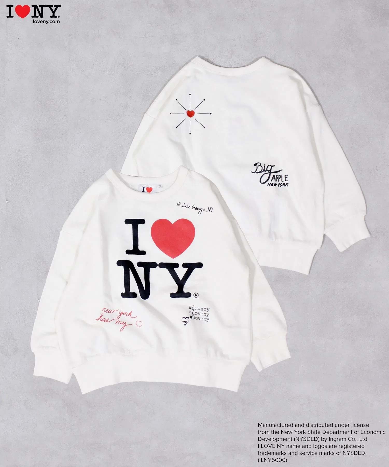 Эксклюзивная толстовка с принтом «Я люблю Нью-Йорк»
