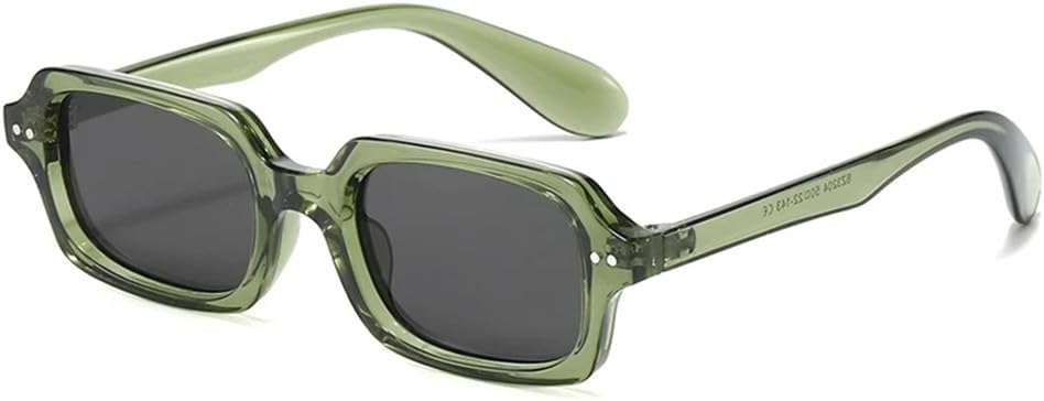 

Женские солнцезащитные очки Jelly Color с панковскими заклепками, защита от УФ-излучения UV400, для путешествий и занятий спортом на открытом воздухе, зелено-серые UYPTK, Green Grey