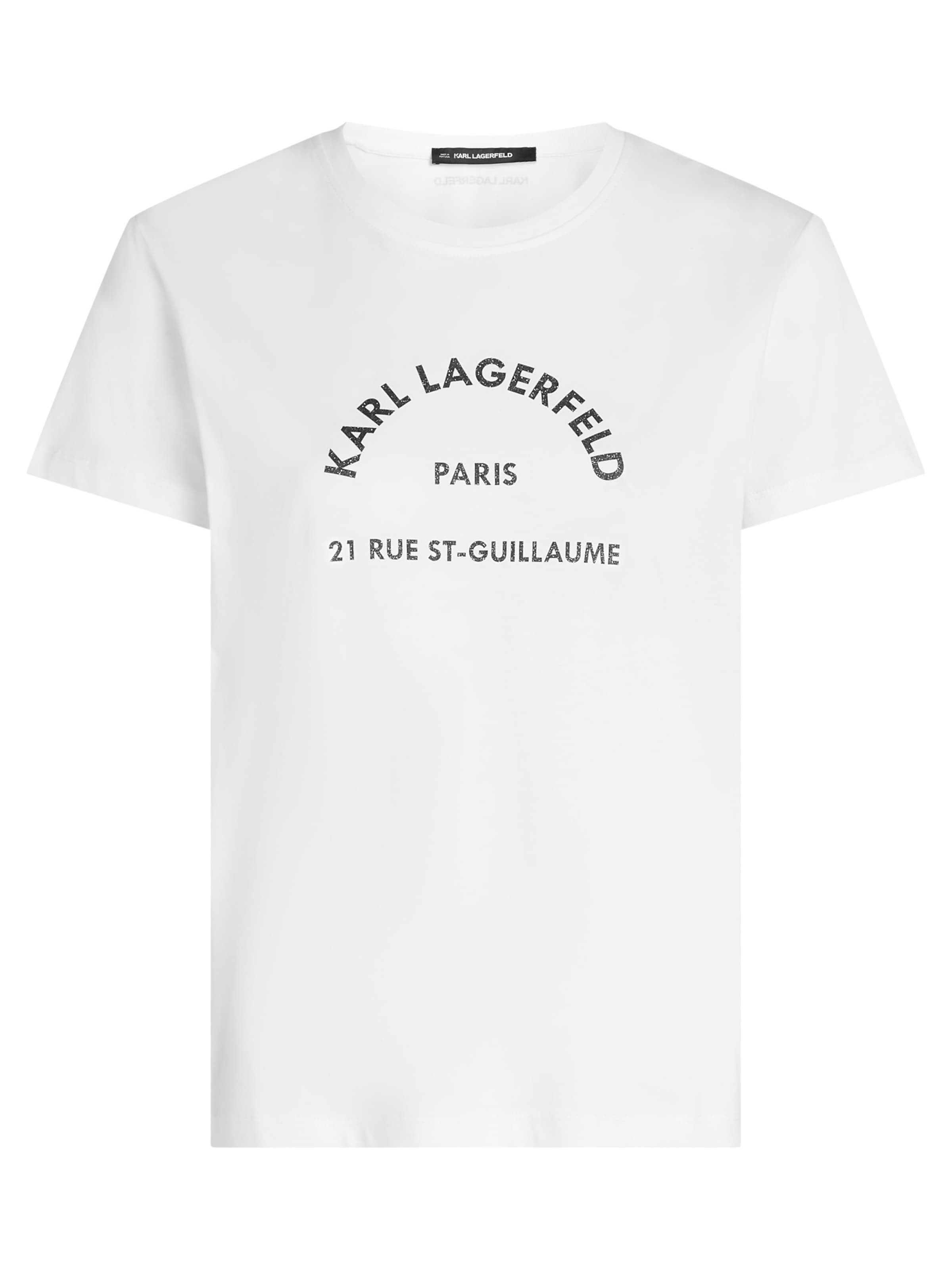 

Karl Lagerfeld Футболка 'Rue St-Guillaume' в белом цвете
