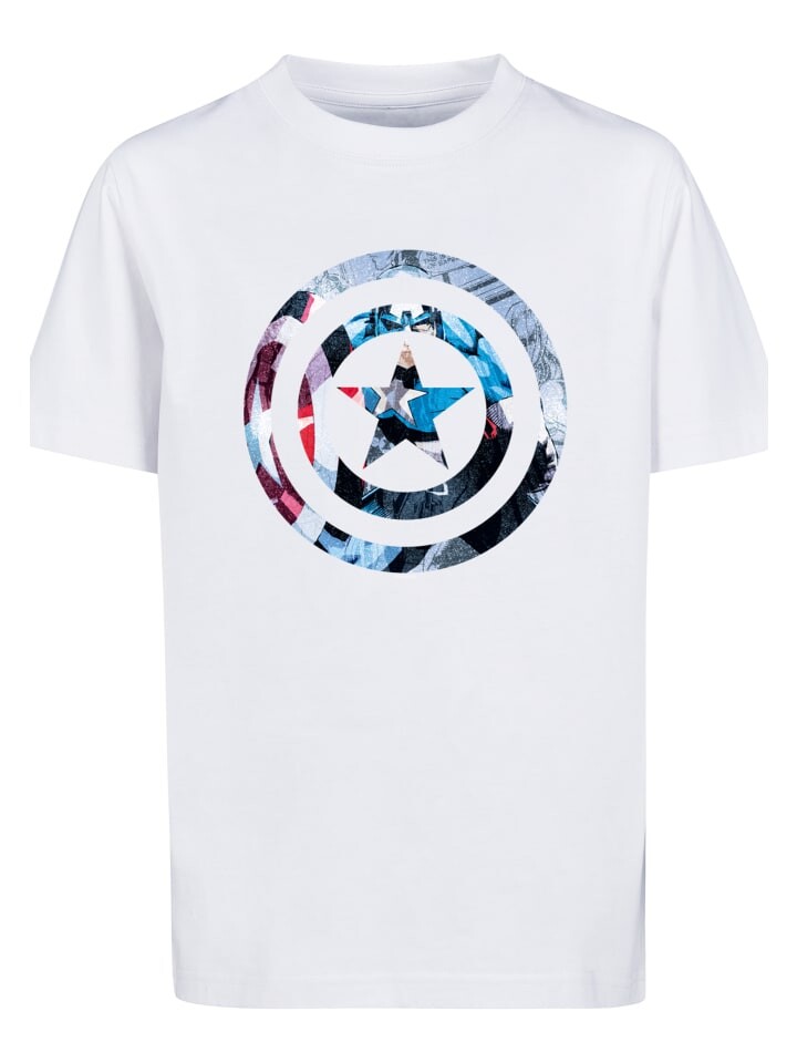 

Футболка F4NT4STIC Marvel Superhelden Avengers Captain America, белый
