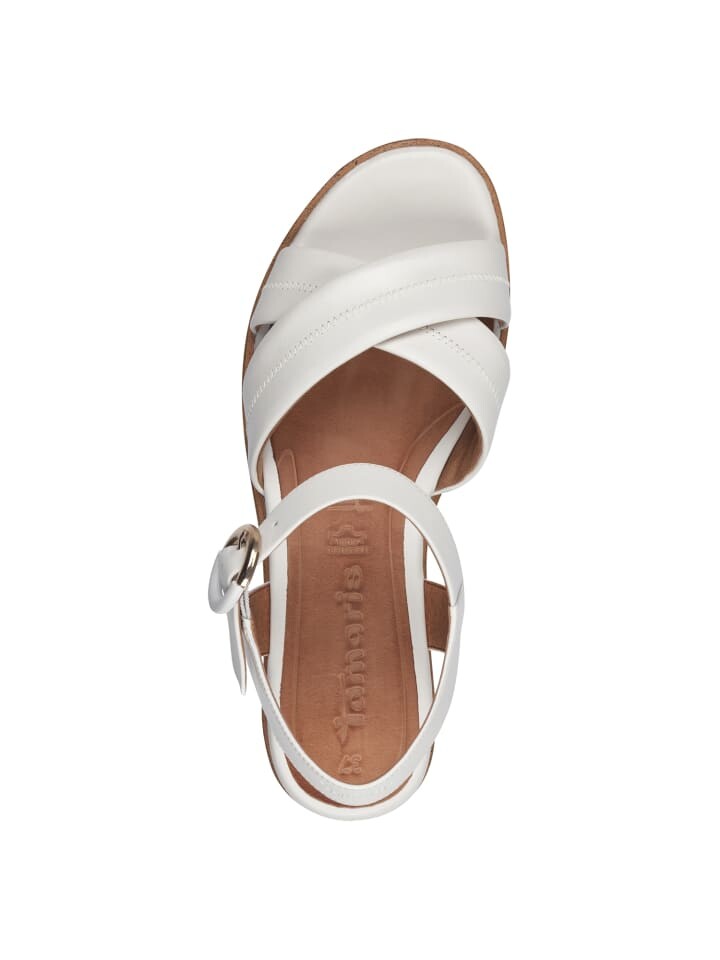 Сандалии на плоской подошве Tamaris Sandalette, цвет white leather — фото 2