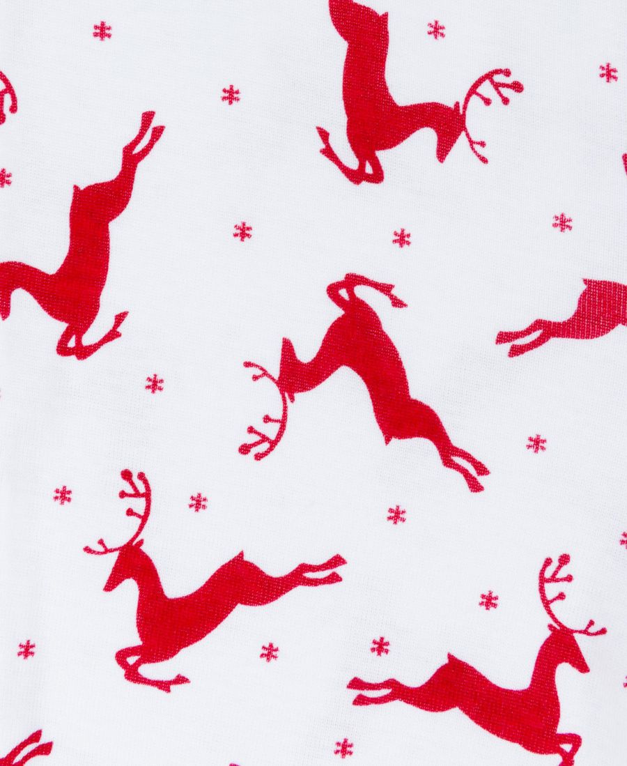Детская хлопковая пижама из двух частей для праздника Leveret, Reindeer — фото 2