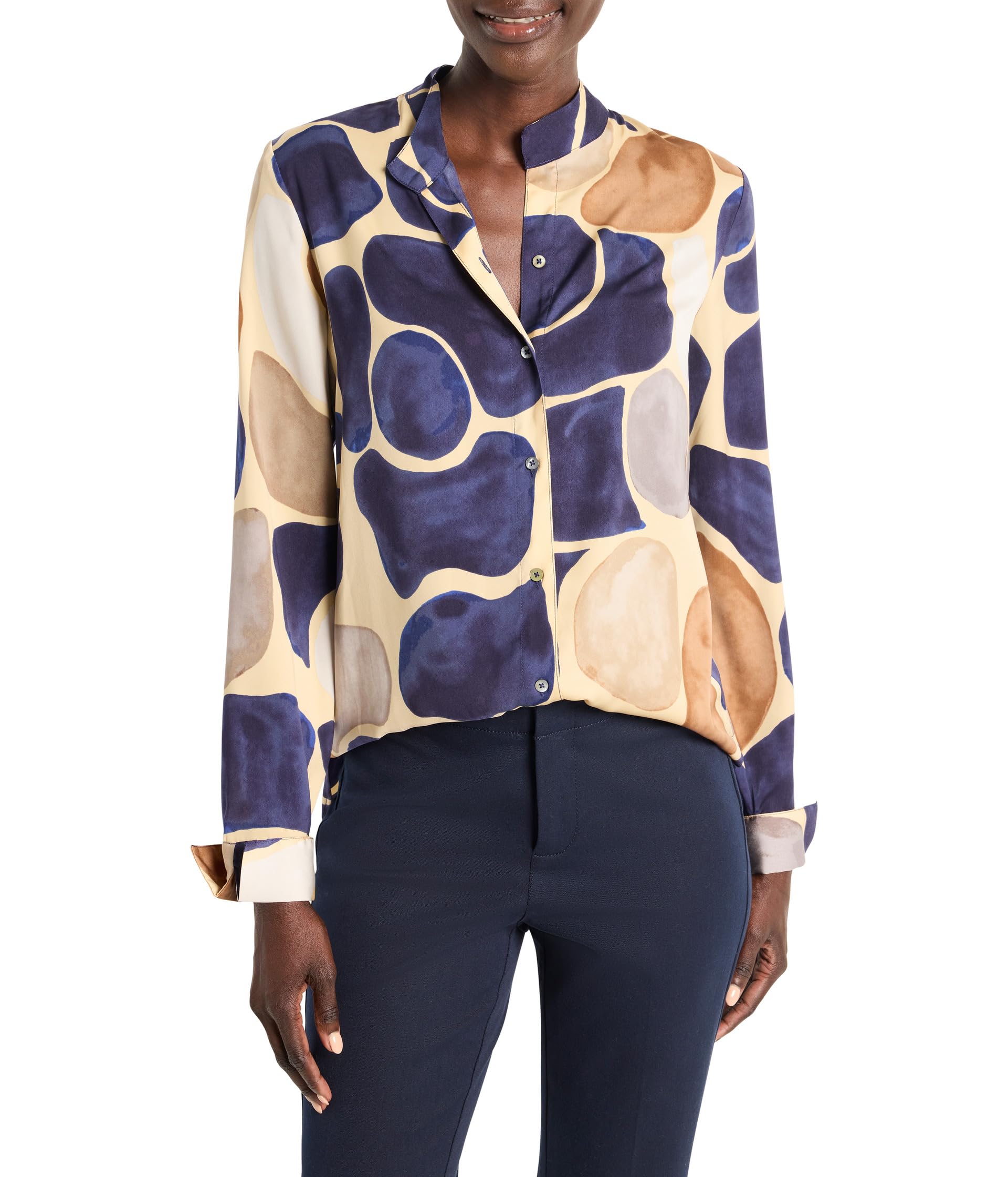 

Рубашка NIC+ZOE Playful Pebble Woven Shirt, цвет Neutral Multi