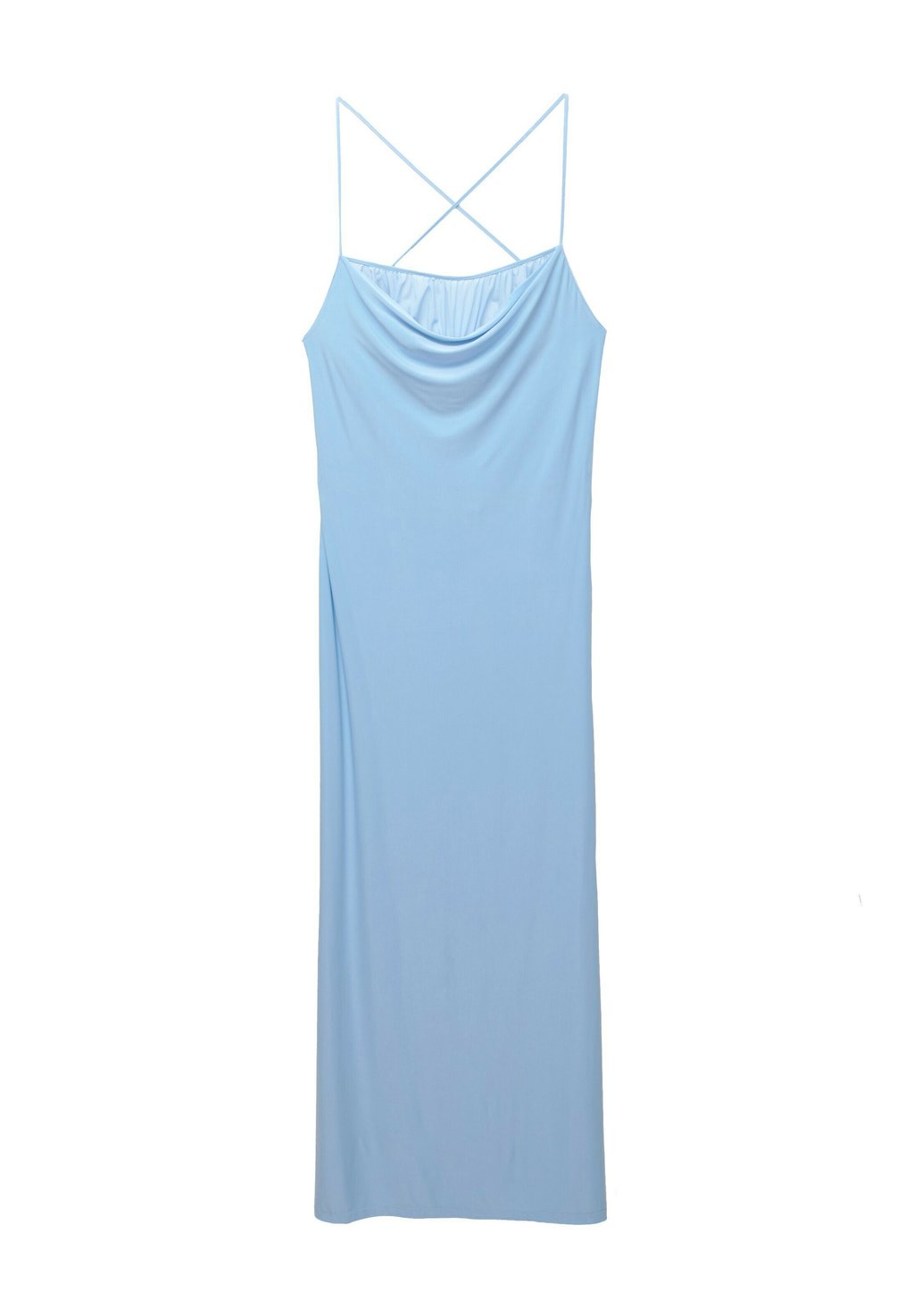 

Платье из джерси STRAPPY DRAPED-MIDI PULL&BEAR, синий