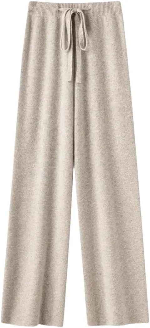 

Женские шерстяные брюки с широкими штанинами и высокой талией