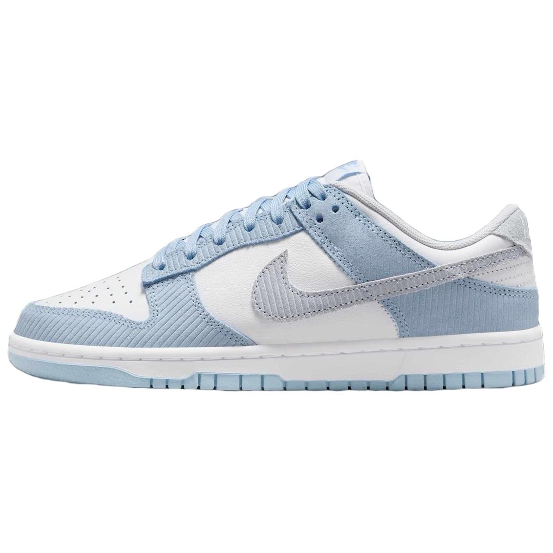 

Nike Dunk Anti Slip Wear Resistant Low Top Skateboard Shoes Unisex белый синий
