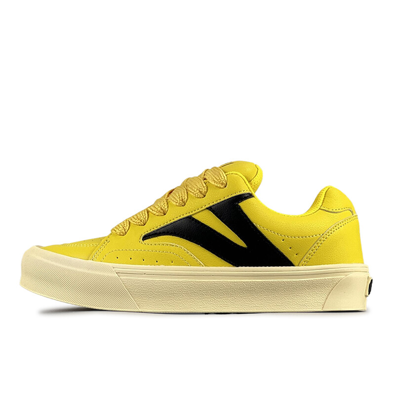 

Кроссовки VFDF Skateboarding Shoes Unisex Low-top Yellow/black, желтый/черный