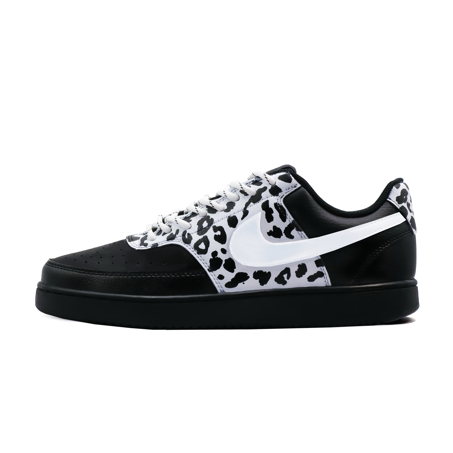 

Nike Court Vision 1 Yi White устойчивые к истиранию низкие скейтборд кроссовки мужские Black White