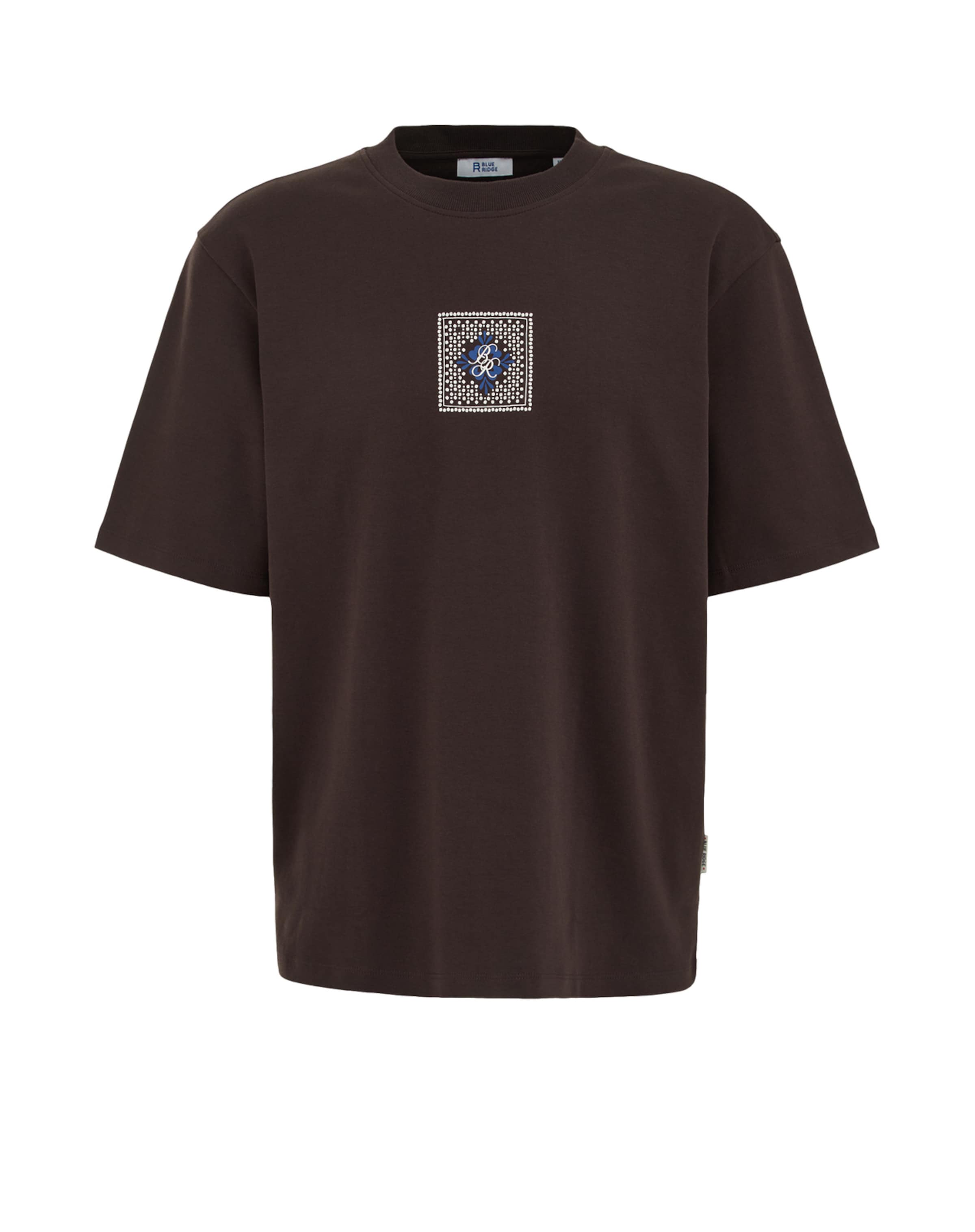 

WE Fashion Футболка в темно-коричневом цвете