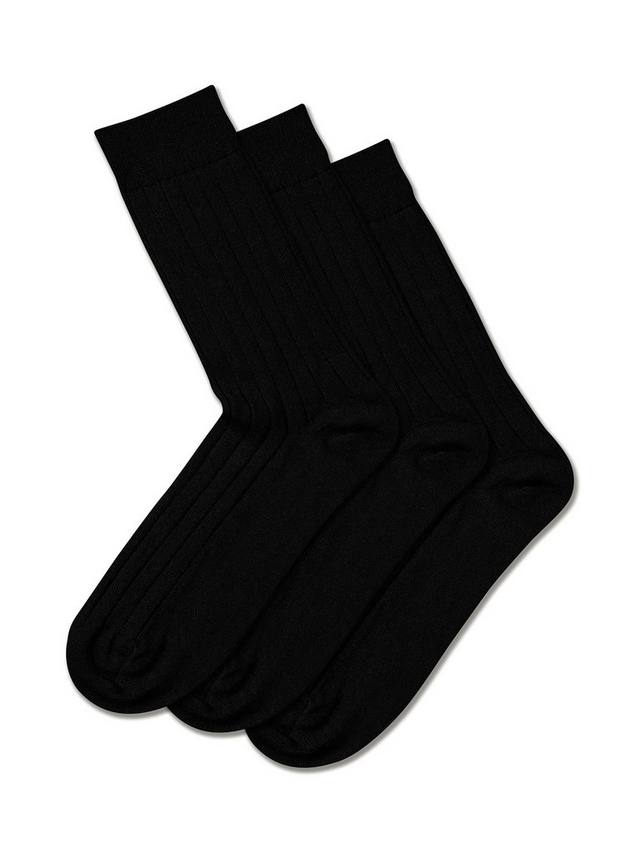 

Носки из смесовой мериносовой шерсти Charles Tyrwhitt, Pack of 3, Black