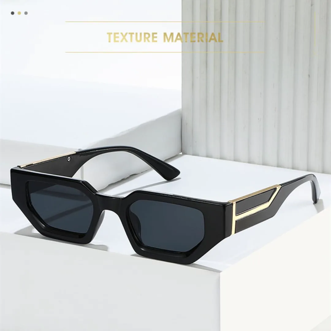 

Квадратные женские солнцезащитные очки в винтажном стиле, мужские очки «кошачий глаз», роскошные солнцезащитные очки с защитой от УФ-излучения UV400 UATXTAU, Blue