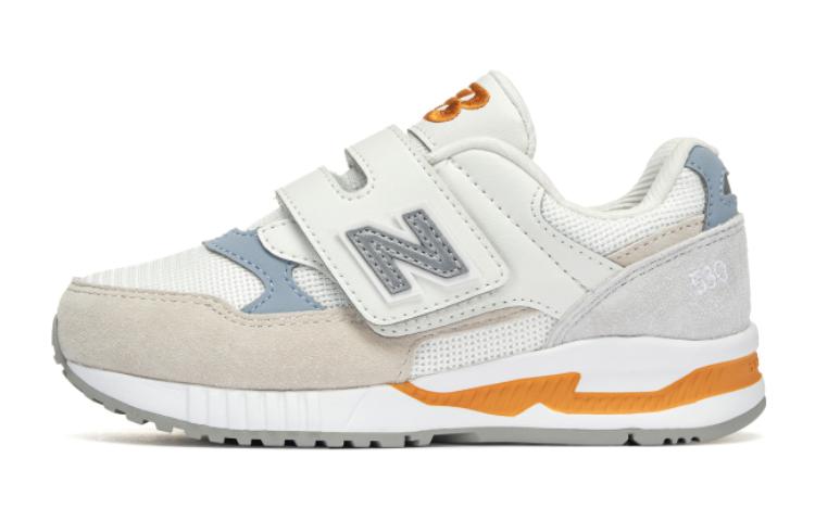 

New Balance Низкие детские кроссовки для повседневной носки, белые, серые, детские