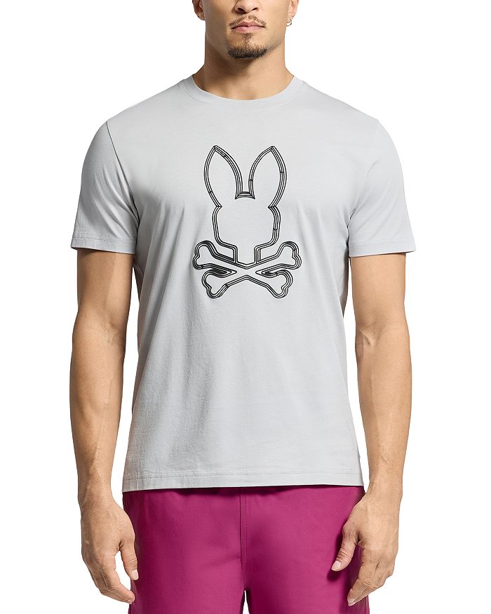 

Футболка с графическим логотипом Monarch Psycho Bunny, серый