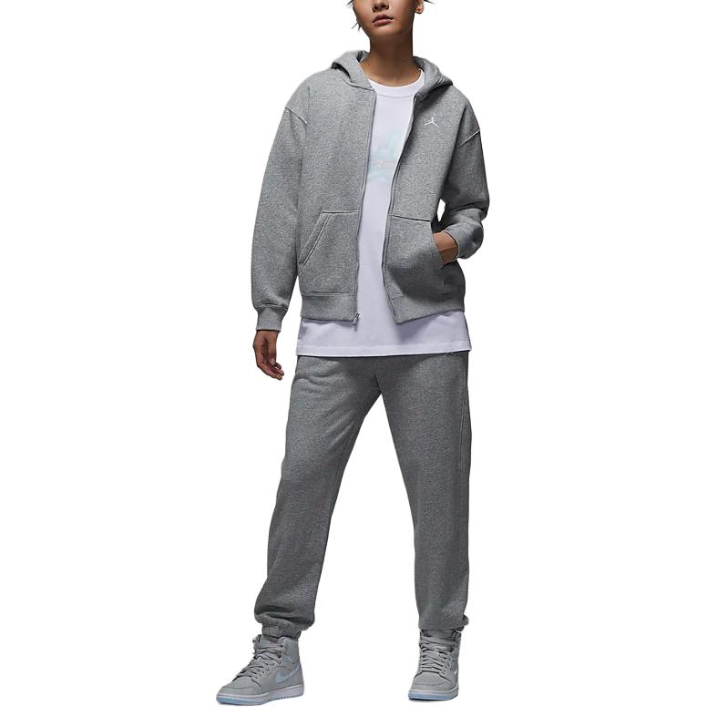 

Jordan Бруклинская флисовая худи на молнии для женщин, Toned Dark Gray