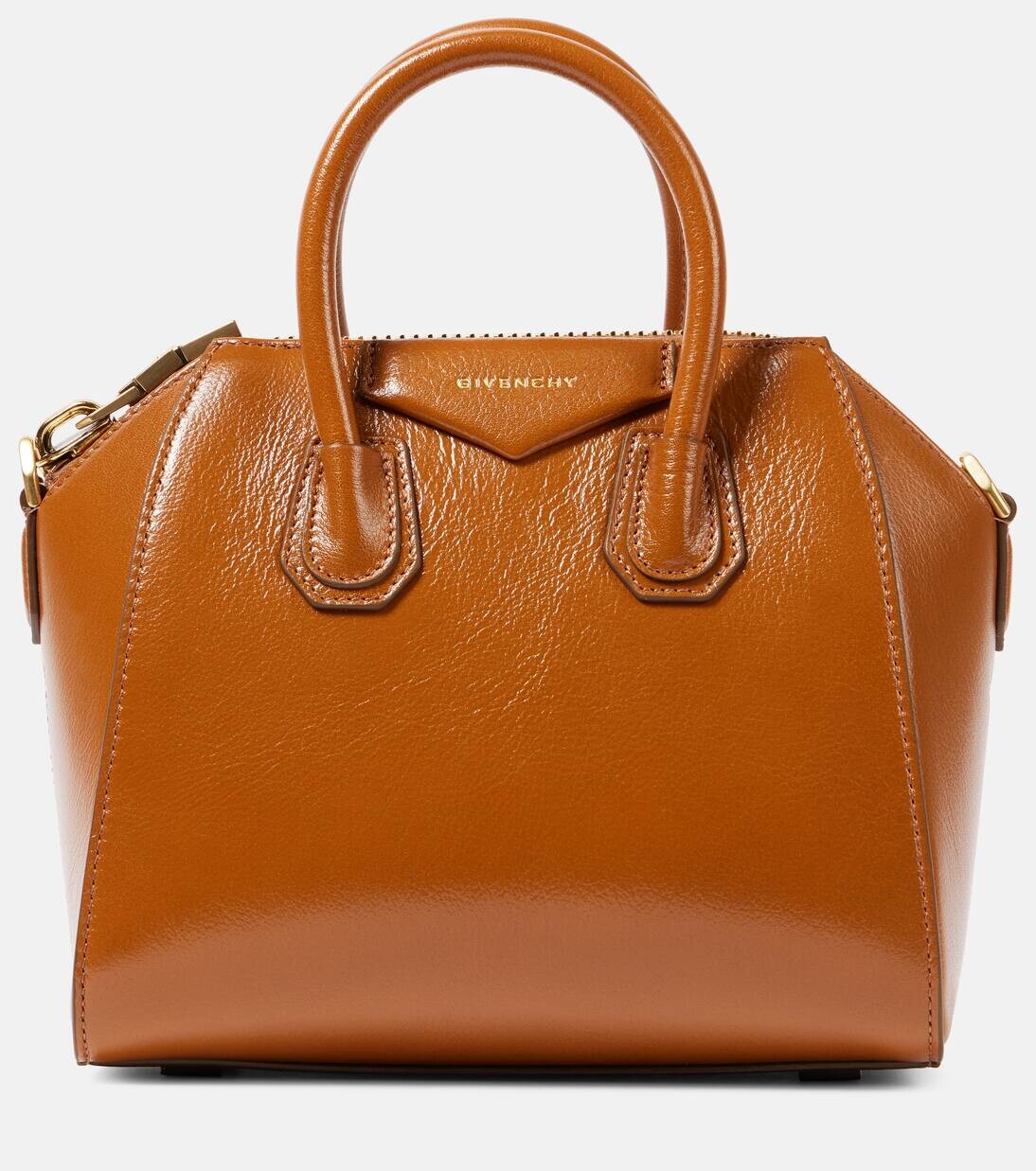 

Кожаная сумка-тоут Antigona Mini Givenchy, цвет soft tan