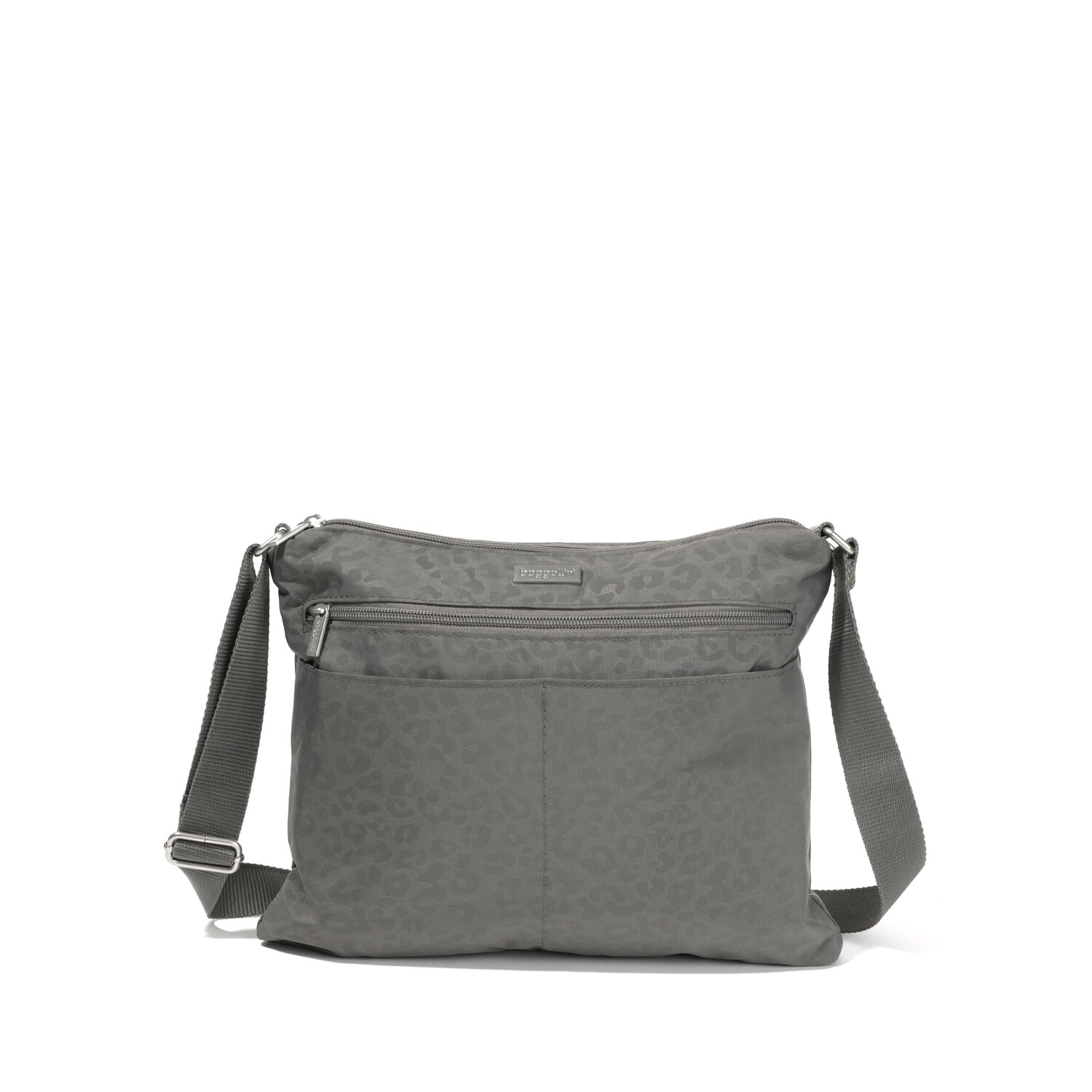 

Baggallini Большая сумка на молнии, цвет Pewter/Cheetah Emboss