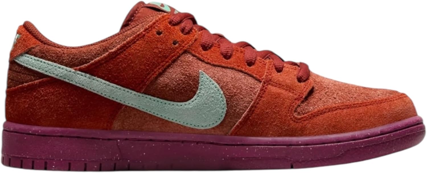 Мужские кроссовки Nike Dunk Low Retro, красный/оранжевый/розовый/изумрудный — фото 2