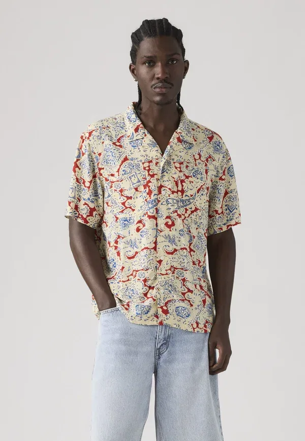 Рубашка классическая кемпер Levi'S, surya paisley pompeian red plain weave, красный