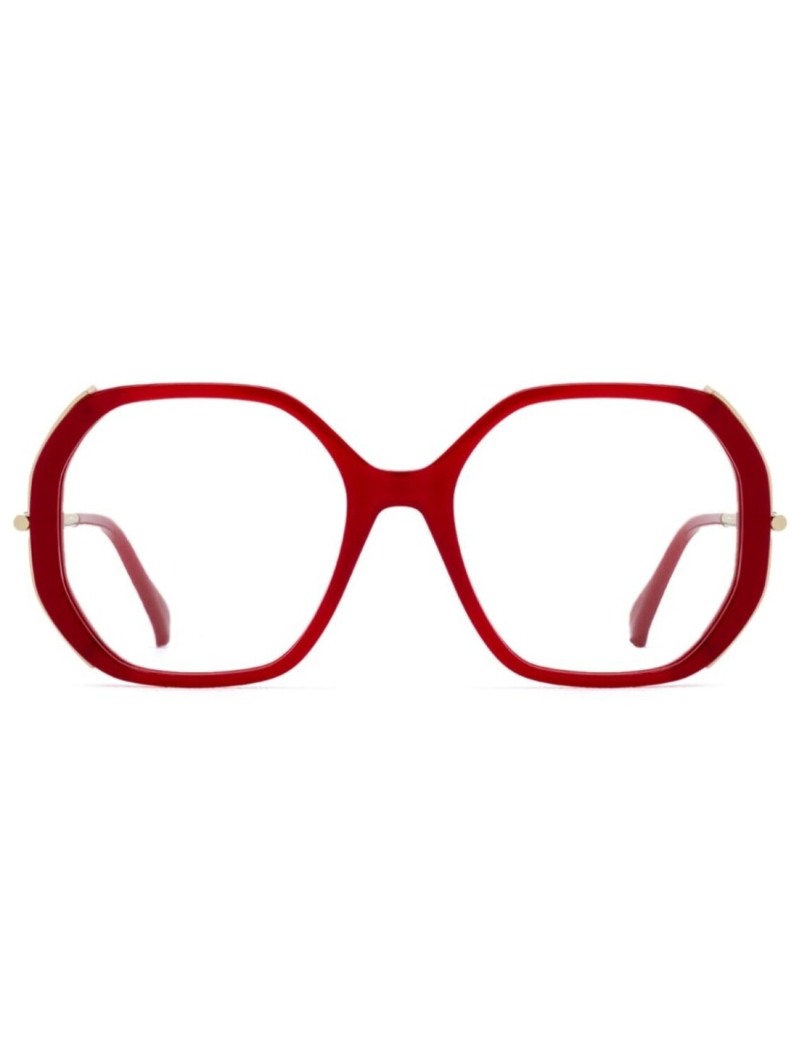 

Max Mara Eyewear очки в геометричной оправе, красный