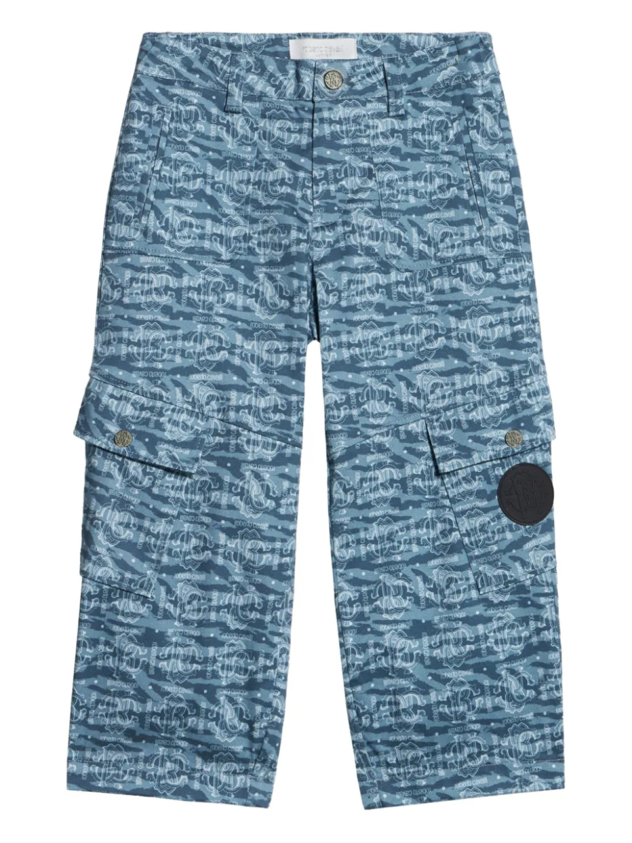 

Брюки с логотипом Roberto Cavalli Junior, синий