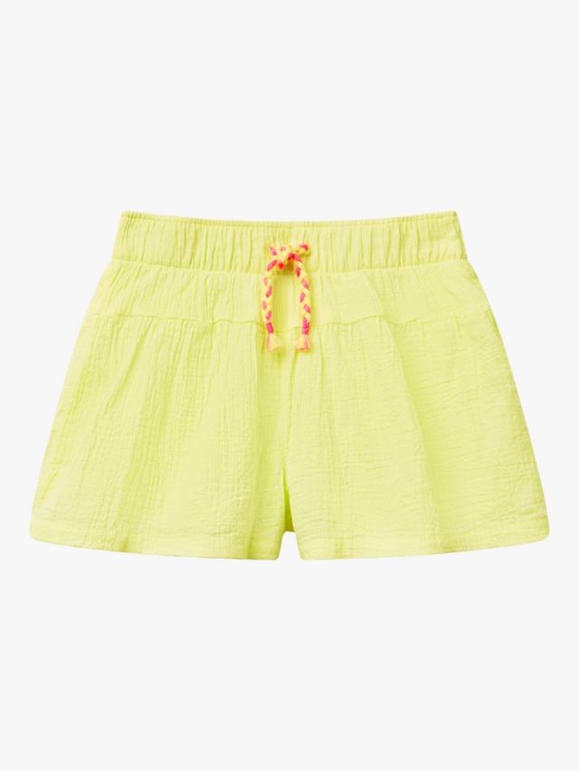 

Детские бермуды из хлопкового муслина Benetton, Lime