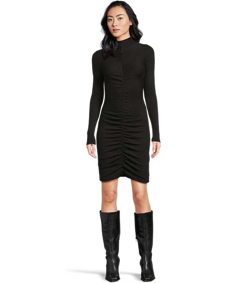 

Платье Michael Stars Romi Ruched Front Dress, черный