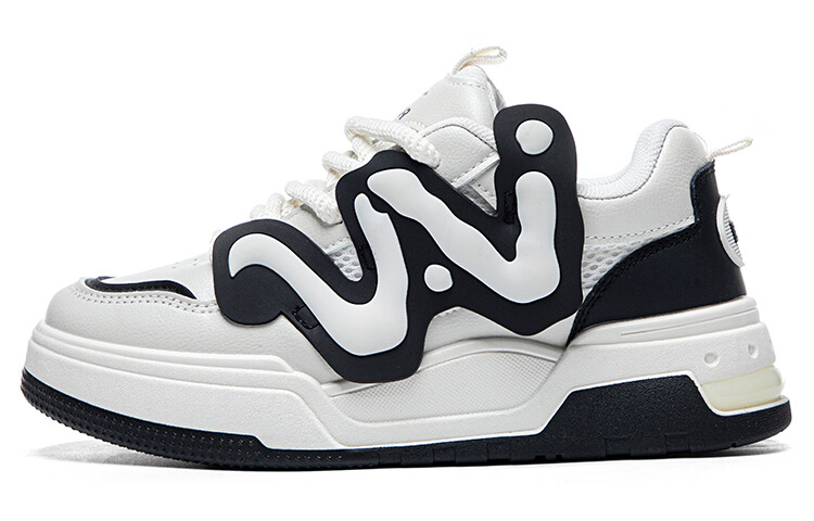 

Кроссовки WARRIOR Skateboarding Shoes Unisex Low-top Beige/Black, бежевый/черный