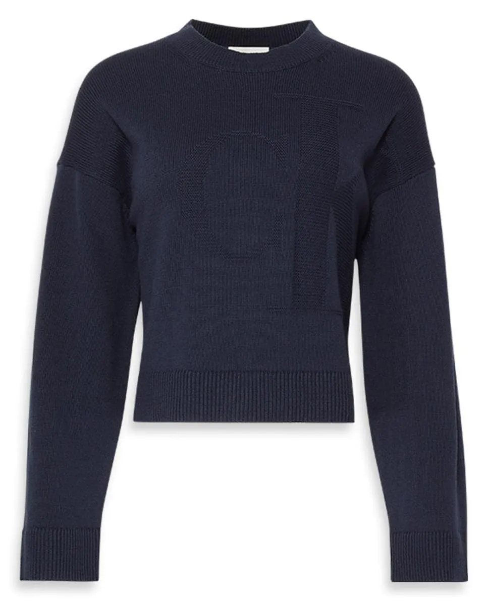 

Джерси для женщин с логотипом Calvin Klein Jeans, темно-синий